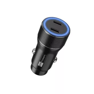 ER POWER 40W USB-C PD+QC 3.0 metalni dvostruki auto punjač