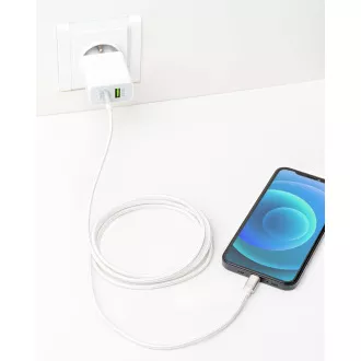 ER POWER kabel USB-C/C 5A (100W) 200cm bijeli