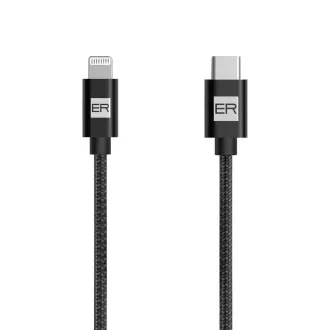 ER POWER kabel USB-C/Lightning 200cm crni