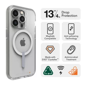 ZAGG GEAR4 Crystal Palace Snap maskica za iPhone 14 Pro prozirna