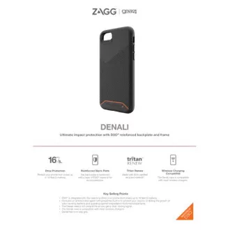 ZAGG GEAR4 D3O Denali maskica za iPhone SE/SE2/6/7/8 crna