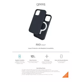 ZAGG GEAR4 D3O Rio Snap maskica za iPhone 12 mini crna