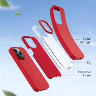 ER POWER CARNEVAL SNAP silikonska maskica za iPhone 12 mini s MagSafeom - crvena