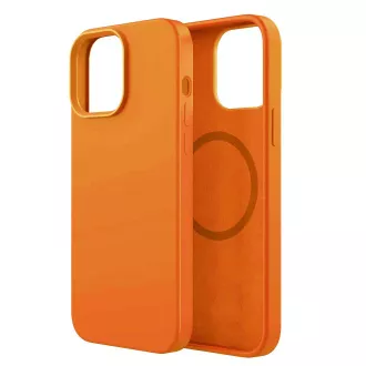 ER POWER CARNEVAL SNAP silikonska maskica za iPhone 14 Pro s MagSafeom - narančasta
