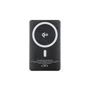 ER POWER Qi2 dvostruka prijenosna baterija 5000mAh s USB-C - svemirsko siva