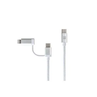 ER POWER Dvostruki kabel USB-C C/L Mfi 100 cm bijeli