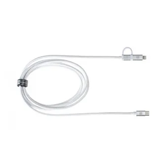 ER POWER Dvostruki kabel USB-C C/L Mfi 200 cm bijeli