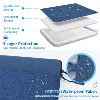 Seine Scene torba za laptop Seine Scene Valence s rukavom 13.6'' - plava