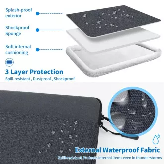 Seine Scene Seine Scene Valence torba za laptop s rukavima 16" - crna