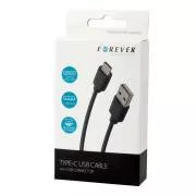 Podatkovni kabel Forever USB/USB-C 1m 1A crni