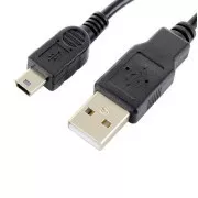 Podatkovni kabel Forever USB/miniUSB 1m 1A crni
