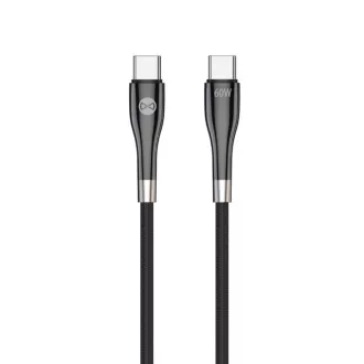 Podatkovni kabel Forever USB-C/USB-C 1m 60W crni