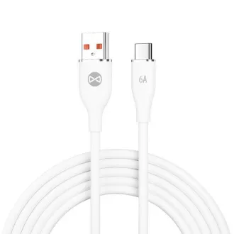 Podatkovni kabel Forever USB/USB-C 1m 66W bijeli