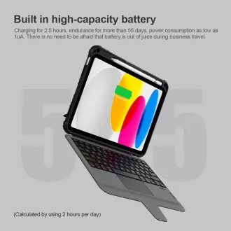 Nillkin Bumper Combo tipkovnica Case za iPad 10.9 2022 crna