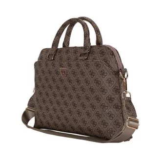 Guess PU 4G torba za laptop s trokutastim logom 13/14/15" smeđa