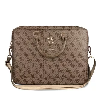 Guess PU 4G metalna torba za laptop s metalnim logom 15/16" smeđa