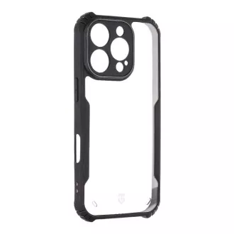 Tactical Quantum Stealth maska za Apple iPhone 16 Pro prozirna/crna