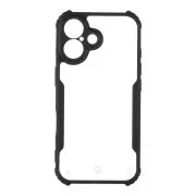 Tactical Quantum Stealth maska za Apple iPhone 16 prozirna/crna