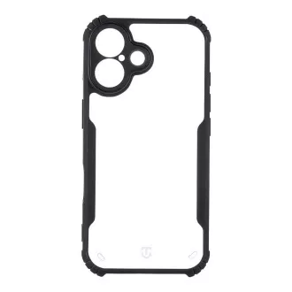 Tactical Quantum Stealth maska za Apple iPhone 16 prozirna/crna