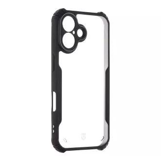 Tactical Quantum Stealth maska za Apple iPhone 16 prozirna/crna