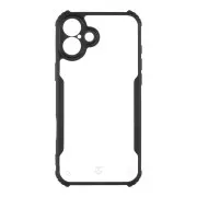 Tactical Quantum Stealth maska za Apple iPhone 16 Plus prozirna/crna