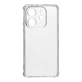 Taktička TPU Plyo maska za Xiaomi Redmi Note 14 4G prozirna