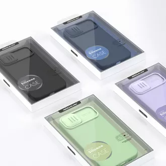 Nillkin CamShield Silky Magnetic Silicone Cover za Apple iPhone 14 crna Nillkin CamShield Silky Magnetic Silicone Cover za Apple iPhone 14 crna