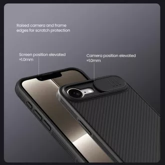 Nillkin CamShield PRO stražnja maska za Apple iPhone 16e/17e crna