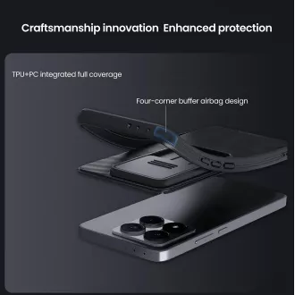 Stražnja maska Nillkin CamShield PRO za Xiaomi 14T crna Stražnja maska Nillkin CamShield PRO za Xiaomi 14T crna