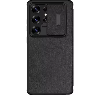 Nillkin Qin Book PRO maskica za Samsung Galaxy S25 Ultra crna