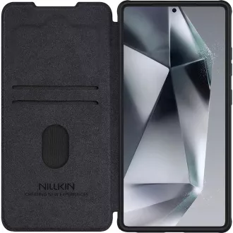 Nillkin Qin Book PRO maskica za Samsung Galaxy S25 Ultra crna