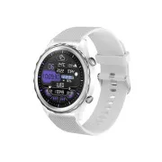 CARNEO Queen HR+/44mm/Srebrna/Sportska narukvica/Bijela