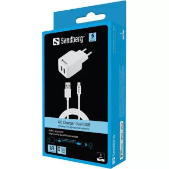 Sandberg AC punjač EU Lightning 2.4A