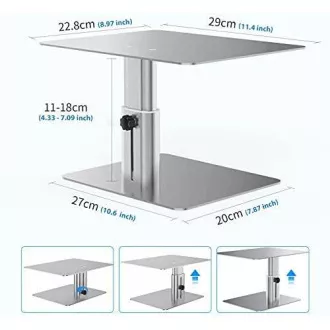 Nillkin HighDesk podesivi stalak za monitor, srebrni