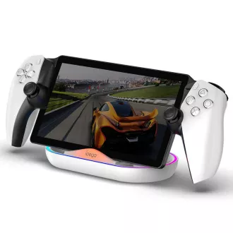 iPega P5P02 Charger Dock s RGB za Playstation Portal Remote Player Bijela