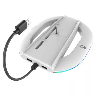 iPega P5S035SA vertikalni stalak (2xUSB-A s RGB za PS5 Slim/PS5 Pro bijeli iPega P5S035SA vertikalni stalak (2xUSB-A s RGB za PS5 Slim/PS5 Pro bijeli