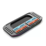 iPega SW2210 Višenamjenski RGB stalak za punjenje za Nintendo Switch 2 crne boje