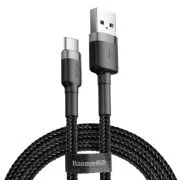 Baseus CATKLF-BG1 Cafule kabel USB-C 3A 1m sivo/crni