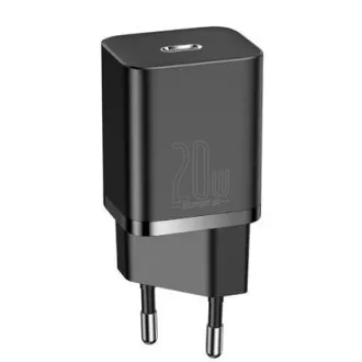Baseus CCSUP-B01 Super Si brzi punjač USB-C 20W crni Baseus CCSUP-B01 Super Si brzi punjač USB-C 20W crni