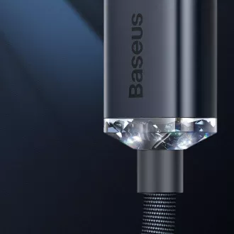 Baseus CAJY000005 Crystal Shine Series podatkovni kabel USB - Lightning 20W 1,2m ljubičasta