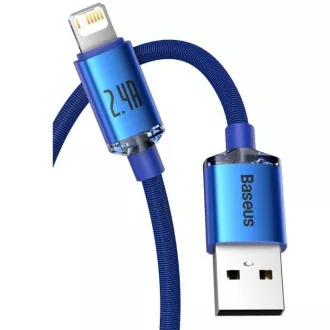 Baseus CAJY000003 Crystal Shine Series podatkovni kabel USB - Lightning 20W 1,2m plava