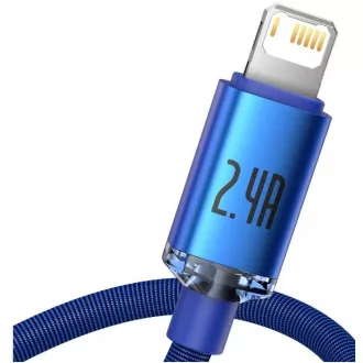 Baseus CAJY000003 Crystal Shine Series podatkovni kabel USB - Lightning 20W 1,2m plava