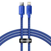 Baseus CAJY000203 Crystal Shine Series podatkovni kabel USB-C - Lightning 20W 1,2 m plava