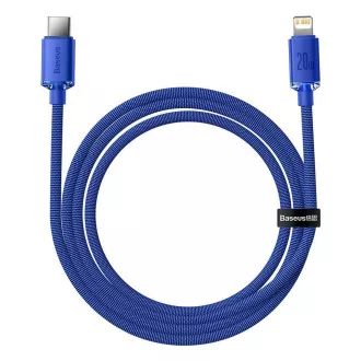 Baseus CAJY000203 Crystal Shine Series podatkovni kabel USB-C - Lightning 20W 1,2 m plava