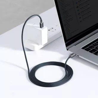 Baseus CAJY000701 Crystal Shine Series podatkovni kabel USB-C - USB-C 100W 2m crni