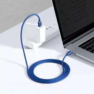 Baseus CAJY000703 Crystal Shine Series podatkovni kabel USB-C - USB-C 100W 2m plavi