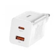 Baseus CCSUPP-E02 Super Si brzi punjač USB + USB-C 30W bijeli