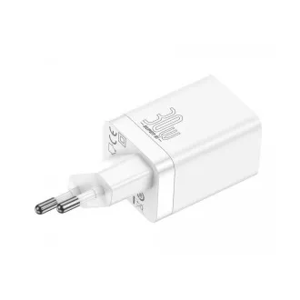 Baseus CCSUPP-E02 Super Si brzi punjač USB + USB-C 30W bijeli Baseus CCSUPP-E02 Super Si brzi punjač USB + USB-C 30W bijeli