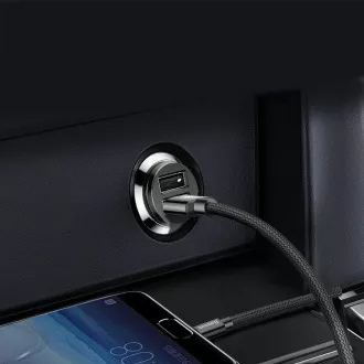 Baseus CCALL-ML01 Grain auto punjač 15,5 W 2x USB crni Baseus CCALL-ML01 Grain auto punjač 15,5 W 2x USB crni