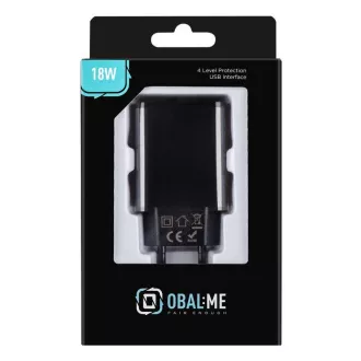 PAKIRANJE: ME putni punjač USB-A 18W crni